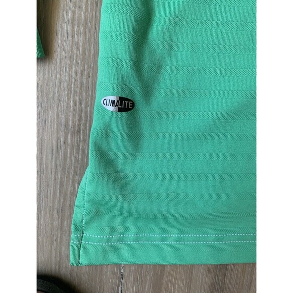 Adidas Climacool Formotion Mens XL Golf Long Sleeve Polo Shirt Lime Green Tennis - Picture 5 of 13